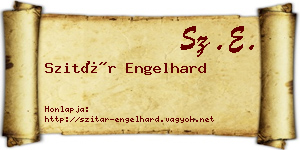 Szitár Engelhard névjegykártya
